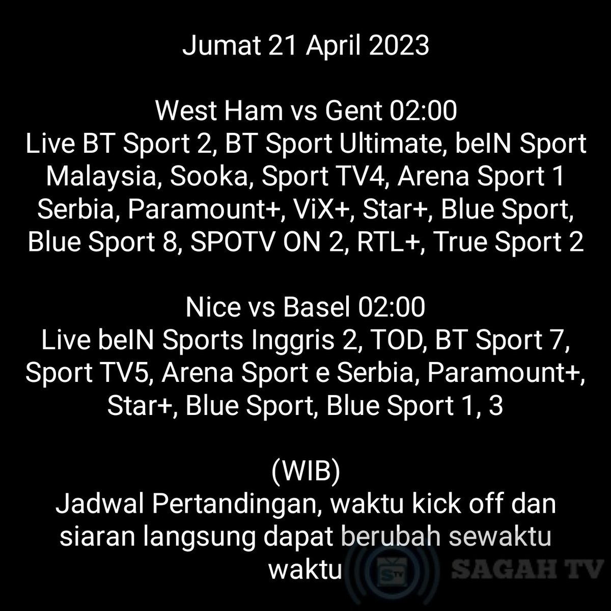 Sagahtvlive On Twitter Jadwal Siaran Langsung UEFA Europa League sagahtvlive-on-twitter-jadwal-siaran-langsung-uefa-europa-league