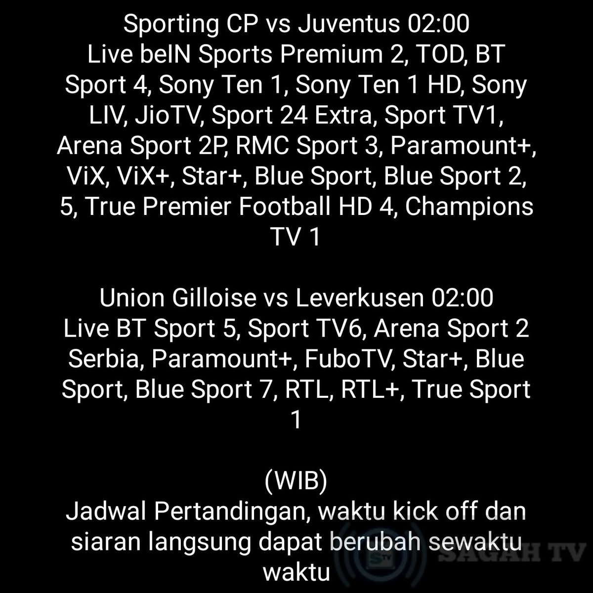 Sagahtvlive On Twitter Jadwal Siaran Langsung UEFA Europa League sagahtvlive-on-twitter-jadwal-siaran-langsung-uefa-europa-league
