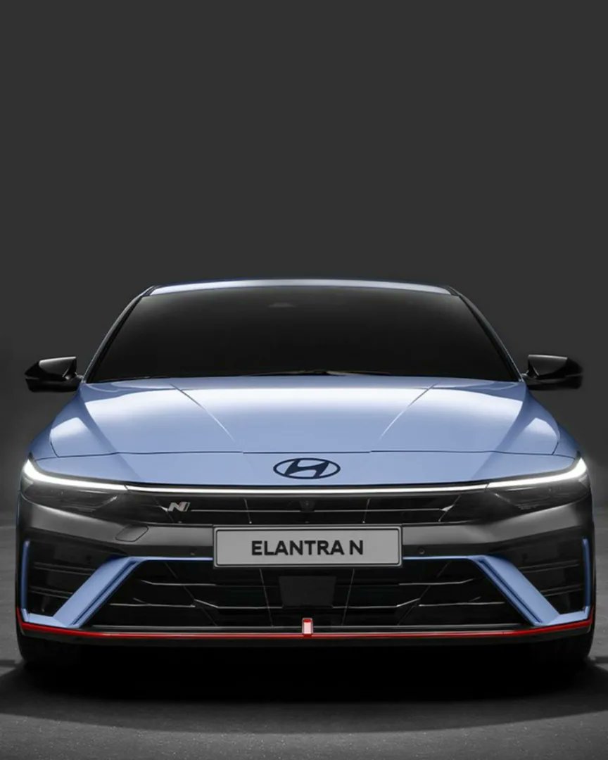 evoIndia's tweet photo. After introducing a facelift for the regular #Elantra in February, #Hyundai is presenting its updated N version at the 2023 #ShanghaiMotorShow. It gets an updated front fascia with sportier bumper, a larger black grille and New 19-inch wheels and black #N badging. https://t.co/g3e2xayzLv