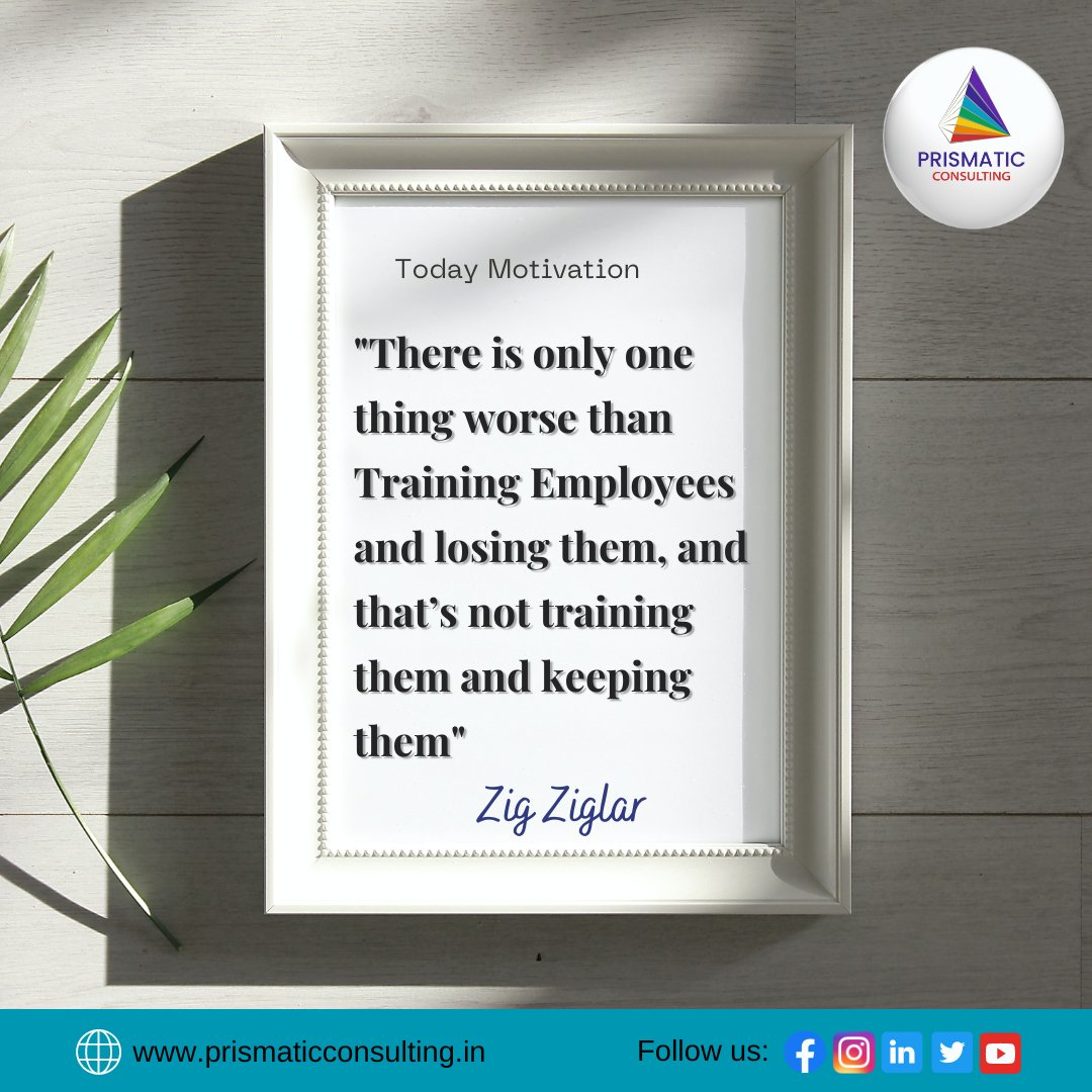 PrismatiConsult's tweet photo. The biggest asset of any business is its employees.Successful organizations are aware of this,and they know how important it is to invest in talent
https://t.co/7tGLVbiHDl
#empolyeetraining #GrowYourOwn #successfulmindset #traininganddevelopment #thursdaythoughts #ThursdayMessage https://t.co/gaalyFGq4K
