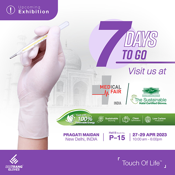sritranggloves's tweet photo. This will be the 10th year that #STGT is participating in #Medical Fair India, the country’s top #exhibition and conference for the healthcare industry. As always, we are thrilled to ride the waves of opportunity offered by this exhibition.
#Sritranggloves https://t.co/1zZyqLltLY