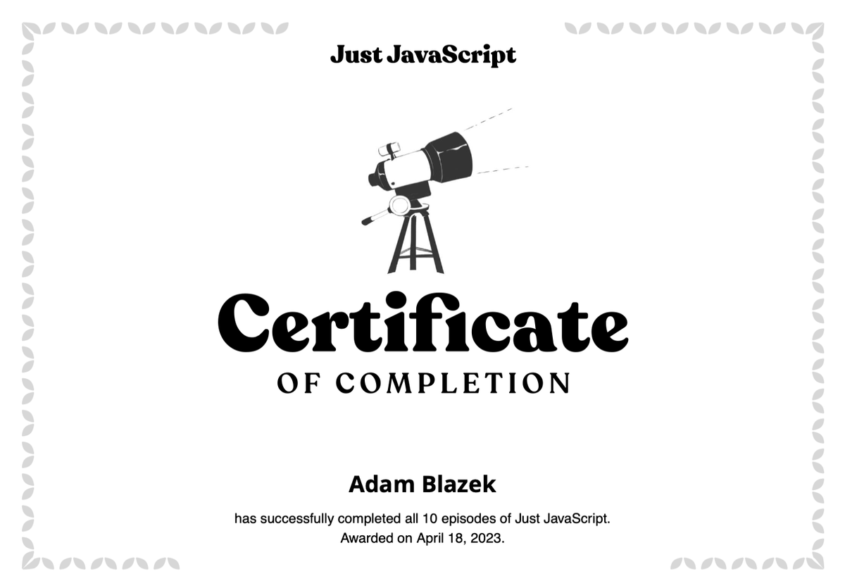 PrincAm's tweet image. I&apos;ve finished the course Just JavaScript. It was a good explanation of how JS works via a mental model. The last chapter about Prototype connects all the dots. #justjavascript #javascript