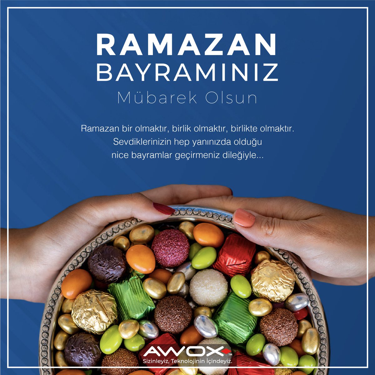AwoxTr's tweet photo. Ramazan Bayramınız Mübarek Olsun.

#awox #canholding #tectoneteknoloji #ramazan #ramazanbayramı #ramazanbayraminizmübarekolsun #ramadan #ramadanmubarak #ramadankareem #yerliüretim #yerlivemilli #yerlivemillisanayi #yerlivemilliüretim https://t.co/XDpse9q4Ap