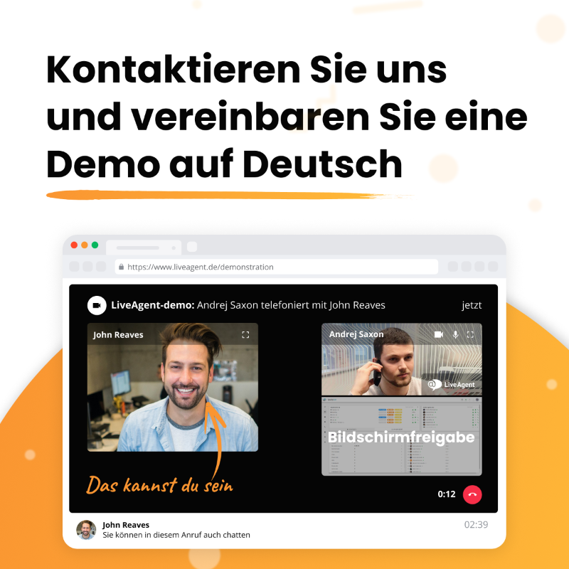LiveAgent's tweet photo. ⚡ Möchten Sie mehr Kunden und ein florierendes Online-Geschäft? 

📈 Verbessern Sie Ihre Kundenbetreuung, ziehen Sie mehr Kunden an und beobachten Sie, wie Ihr Erfolg mit LiveAgent steigt.

✅ Buchen Sie jetzt Ihre Demo auf Deutsch!