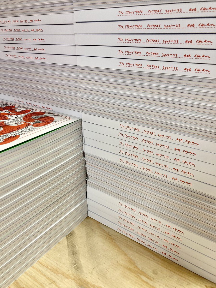 Join us THIS FRIDAY to launch ‘The Stone Tape—Posters 2001-2023’ by @RobChurm a 166 page tome. The evening will have an exhibition of some the posters to boot. Starts at 6pm, all welcome!