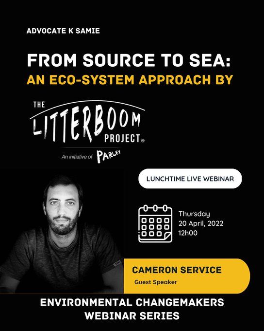 Happening today at NOON and Cam is chatting about "More than just Litterbooms!”

Join the conversation here &gt;&gt; events.teams.microsoft.com/event/886738ee…

#EarthDay #PlasticPollution #Plastic