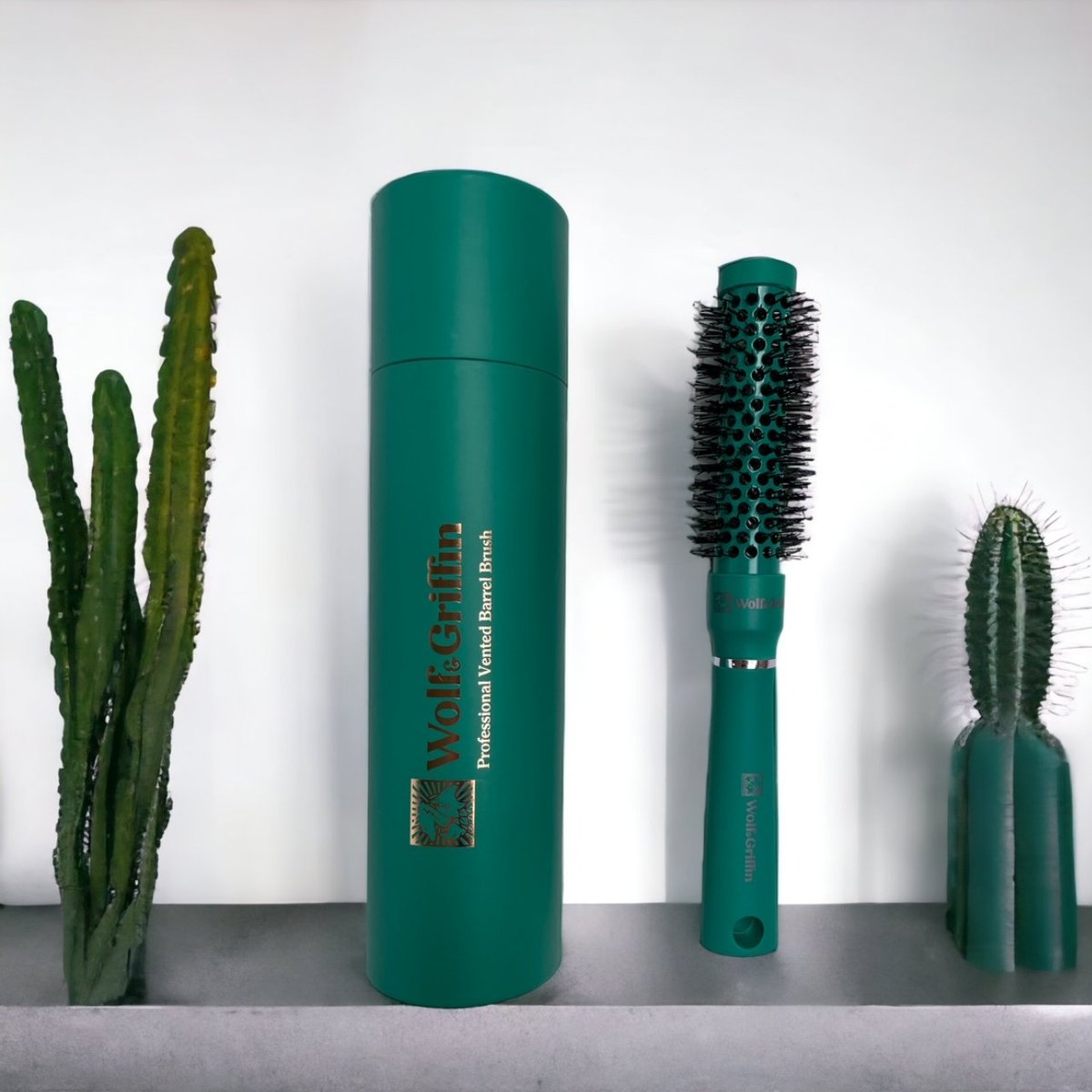 Looking for the perfect hair styling tool? Look no further than the Wolf &amp; Griffin Professional Vented Barrel Brush! This versatile brush is perfect for creating voluminous and bouncy looks. Try it out today! 

#hairstyling #StylingTools #SustainableLiving