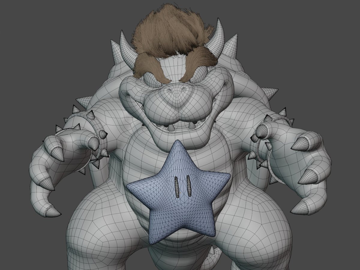 80Level's tweet photo. Have a look at this great 3D recreation of Bowser made by @umralismyl using ZBrush, Maya, Substance 3D Painter, and Blender:

https://t.co/G7tboROyHA

#3dart #characterdesign #characterart #zbrush #maya3d #substancepainter #blender3d #b3d #bowser #mario https://t.co/YuURZpFaBa