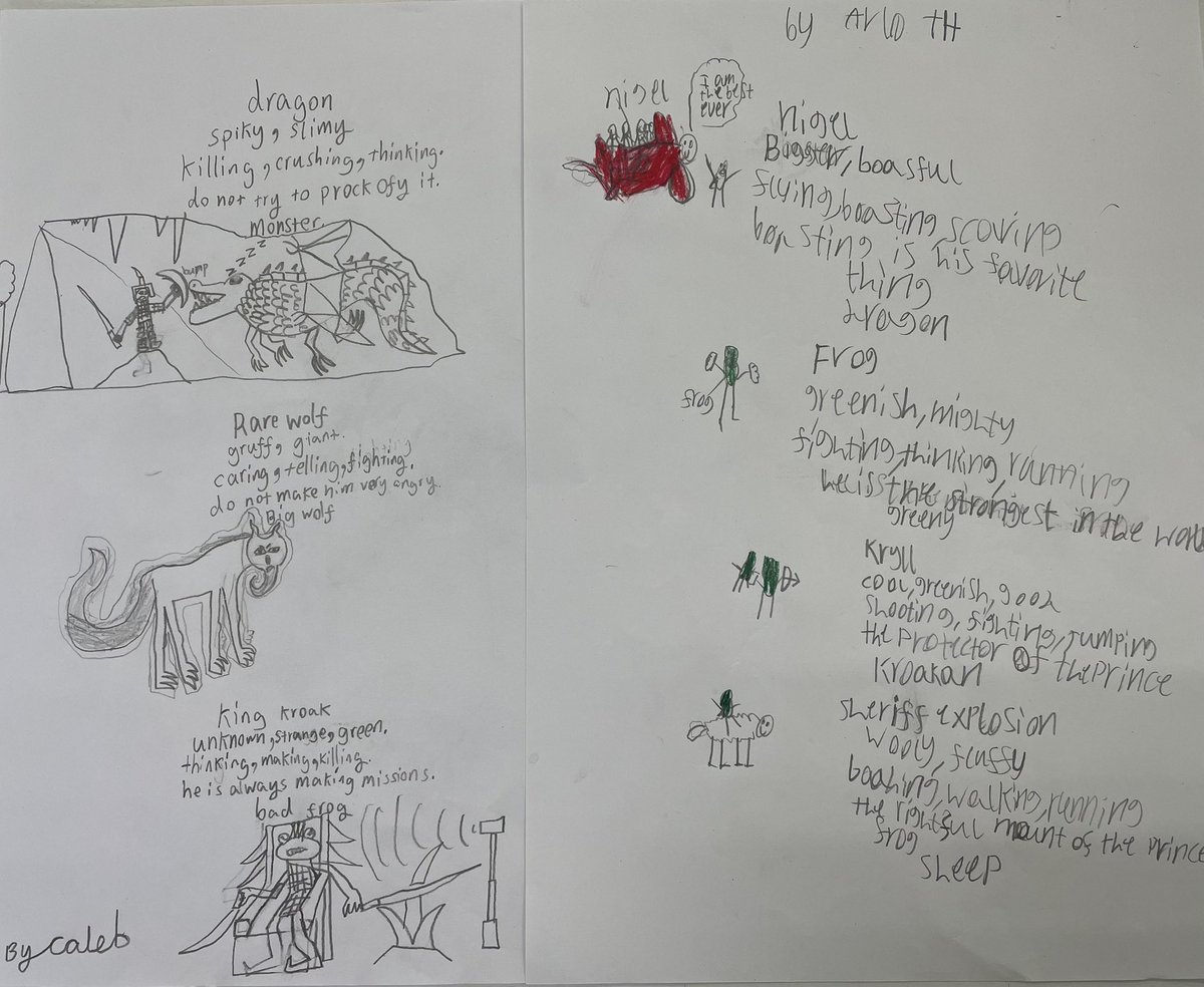 Emeny's tweet photo. To motivate and inspire my Year 3 class to write cinquain poems, I promised to share with @GuyBassBooks  any poems related to Legend of Frog. Your thoughts on their work would be most welcome. #stayawesome https://t.co/xsP9OmgBEf