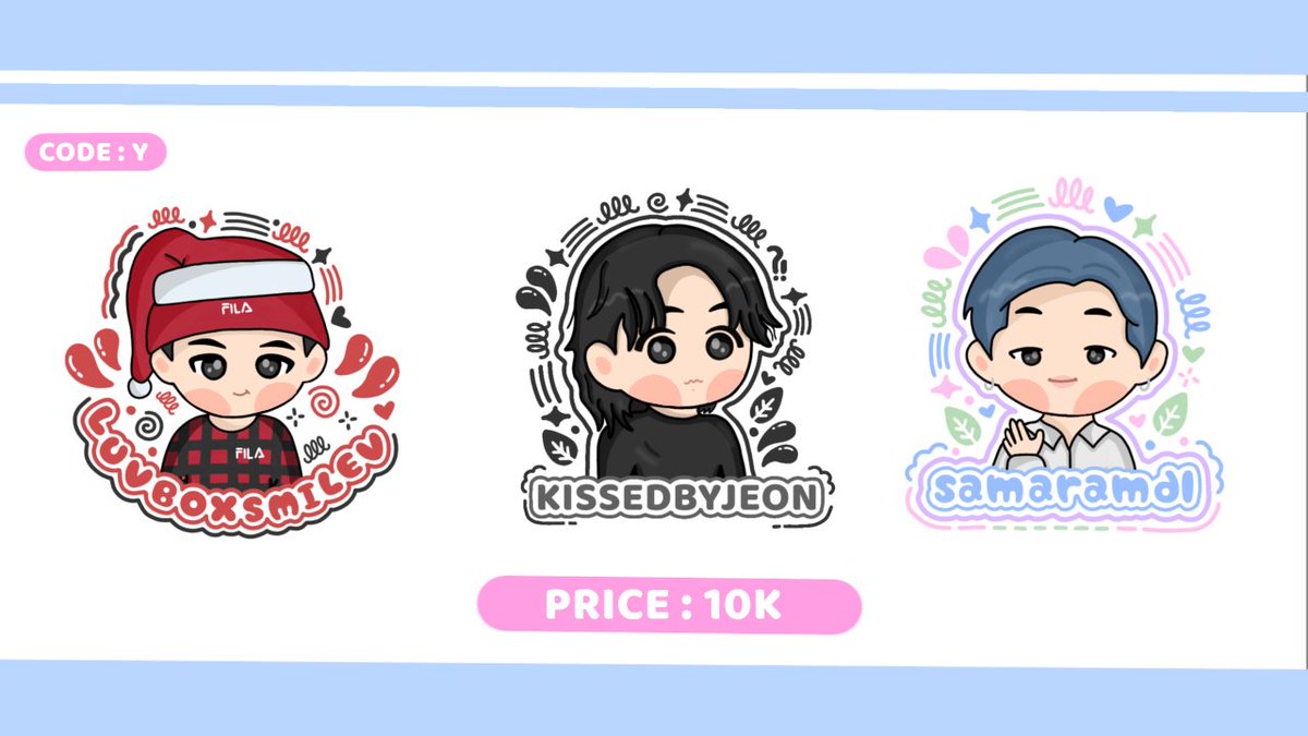 help rt? Thankyou

     Haloo! aku masih open commis watermark nih,5k dapet 3 wm bebas pilih
Untuk wm chibi satuan 10k 
        
note :
☆ chibi bisa custom
☆bisa commis sesuai keinginanmu
☆ payment : shopeepay,dana
 
order? DM aku yaa💌
Mau tanya² dulu juga boleh 
#zonauang