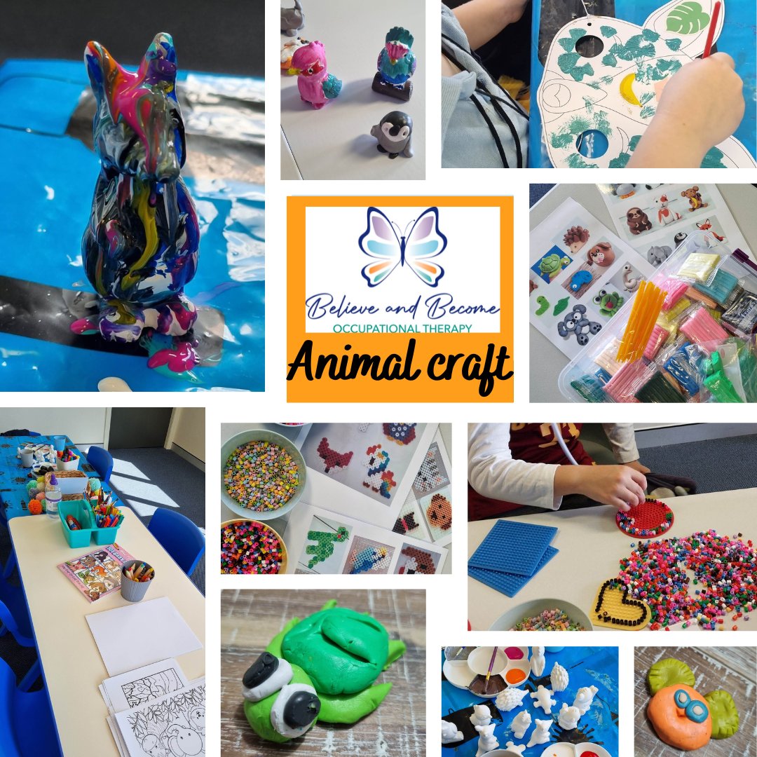 Disability_OT's tweet image. So much fun and creativity at yesterday's school holiday animal craft social group!!  #believeandbecomeot