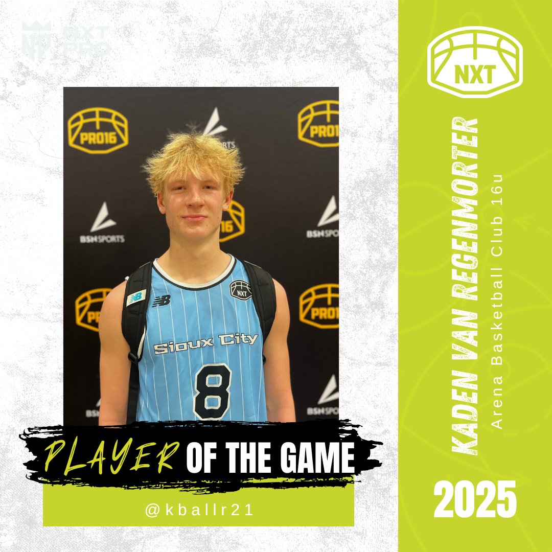 POTG 

Kaden Van Regenmorter 
Arena Basketball Club 16u 
<a href="/KBallr21/">kaden van regenmorter</a> 
2025

#WhosTheNXTPRO