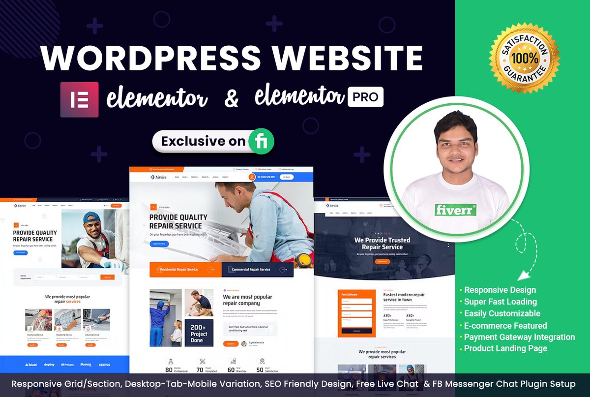 eliashkawsar's tweet photo. I Will Design an #Attractive and #Responsive WordPress Elementor Website #Especially an #Elementor page builder to design #business #Websites, #portfolios &amp; #e-commerce Store. Sales page, and Landing pages ---click to more details:
https://t.co/RDlmwgc3Rr https://t.co/BqeOI1zNNh