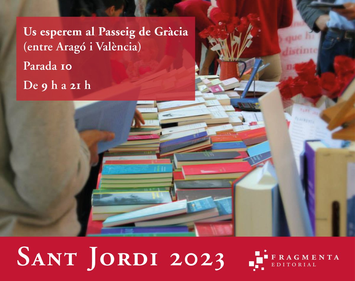 JoanBGS's tweet photo. Aquest #SantJordi2023, signaré el llibre "Laïcitat, religions i prejudicis" a la parada de @FragmentaEd 

🕛 Diumenge 23, de 12 a 1
📍 Passeig de Gràcia, 60 (entre la @casadellibro i @REPLAY)

Llibre: https://t.co/7PO5Jw7Dkb
Parada: https://t.co/apJRZv4Kww https://t.co/s3kvqQuht0