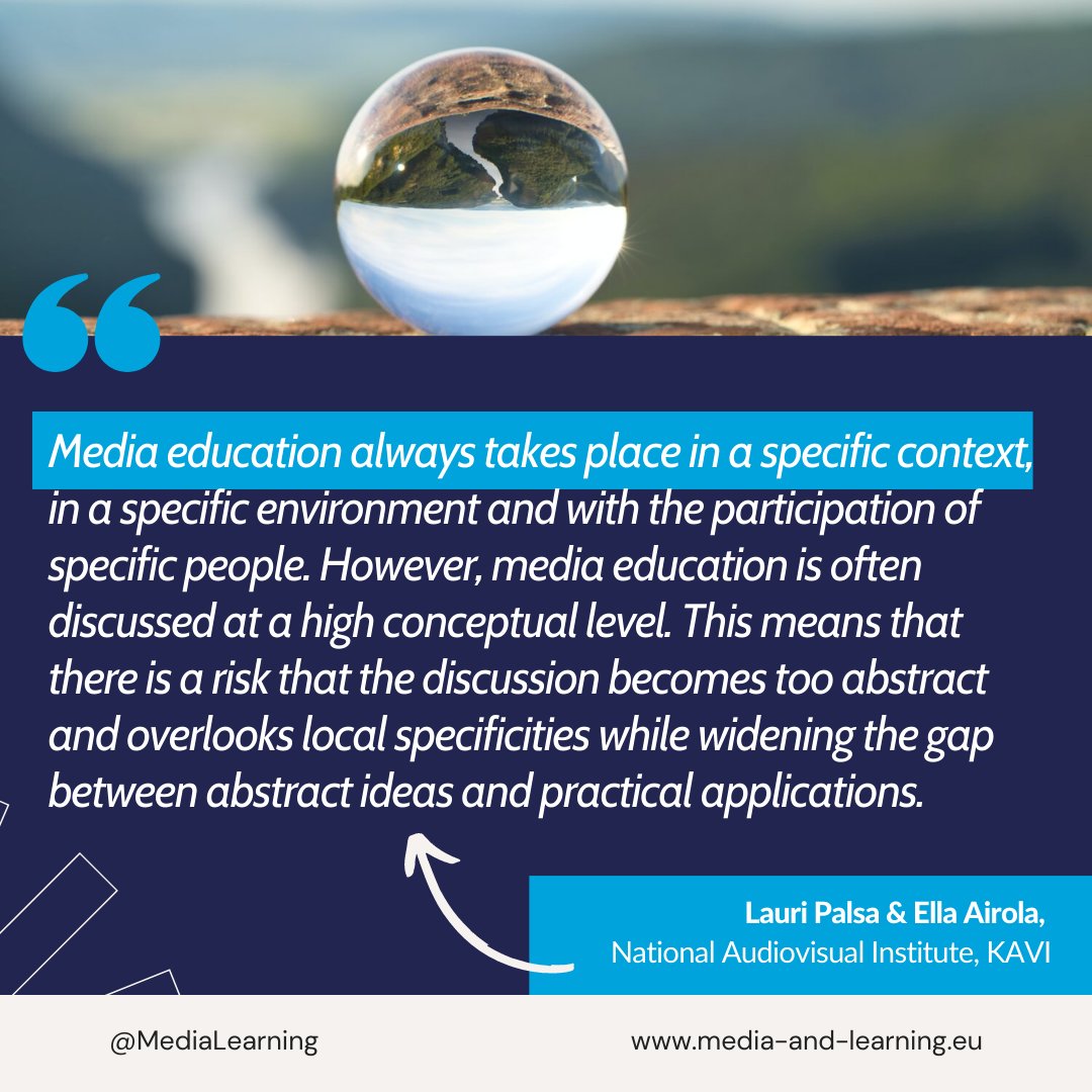 ICME project consortium focuses on local specificities to develop innovative and inclusive media literacy solutions. 

Learn more about this initiative by reading @LauriPalsa's &amp; <a href="/EllaAirola/">Ella Airola</a>'s (<a href="/mekufi/">Medialukutaito Suomessa</a>) article ➡️ media-and-learning.eu/type/featured-…

#medialiteracy #ICMEproject