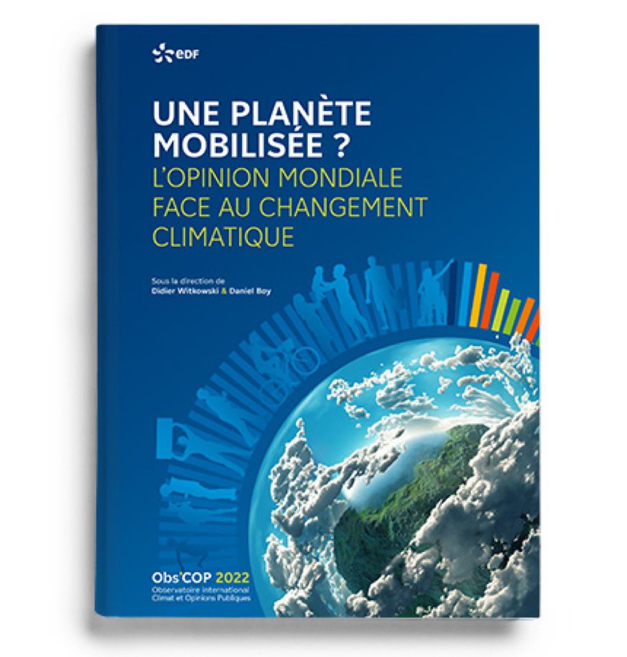 Forumeteoclimat's tweet photo. Merci à @EDFofficiel et aux chercheurs de la R&D #EDFLab pour ce superbe ouvrage « Une planète mobilisée ? » #ObsCop
✅le public du changement climatique, ou les contradictions d’une avant-garde
✅l'effet des préoccupations environnementales sur les conso des individus https://t.co/1RpskEDrT3