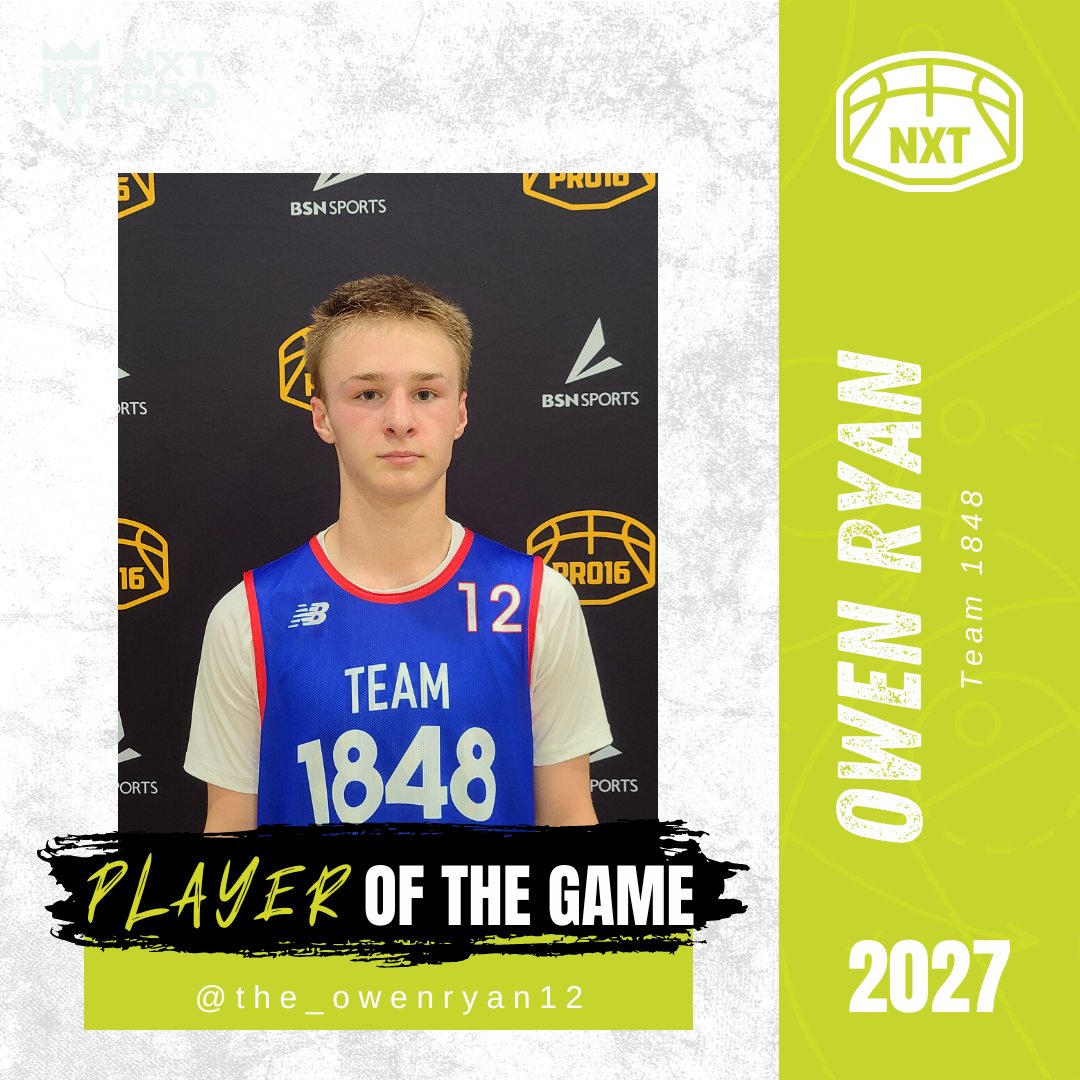 PRO16League's tweet photo. POTG 

Owen Ryan
Team 1848
Class of 2027
@the_owenryan12
@Team1848 

#WhosTheNXTPRO https://t.co/DsCPA2oXkR