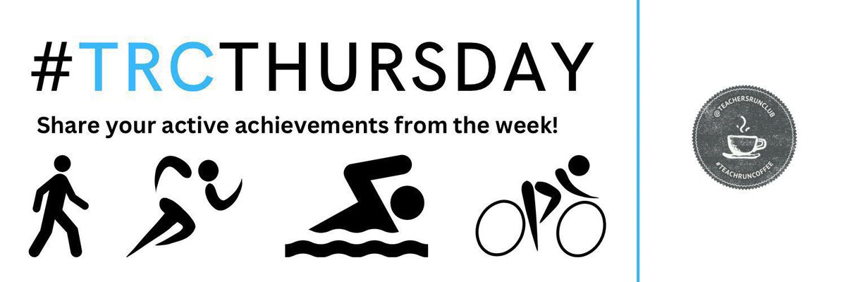 TeachersRunClub's tweet photo. Welcome to #TRCThursday! Itβs simple:
Share something active youβve done this week that youβre proud of. It can be anything;
πββοΈ run
πΆββοΈ walk
πββοΈ swim
π² cycle
πββοΈ jog
skip & everything in between!
Tag your colleagues & share your enjoyment of movement! #TeachersRunClub #educhat https://t.co/WcHWua0Q7d