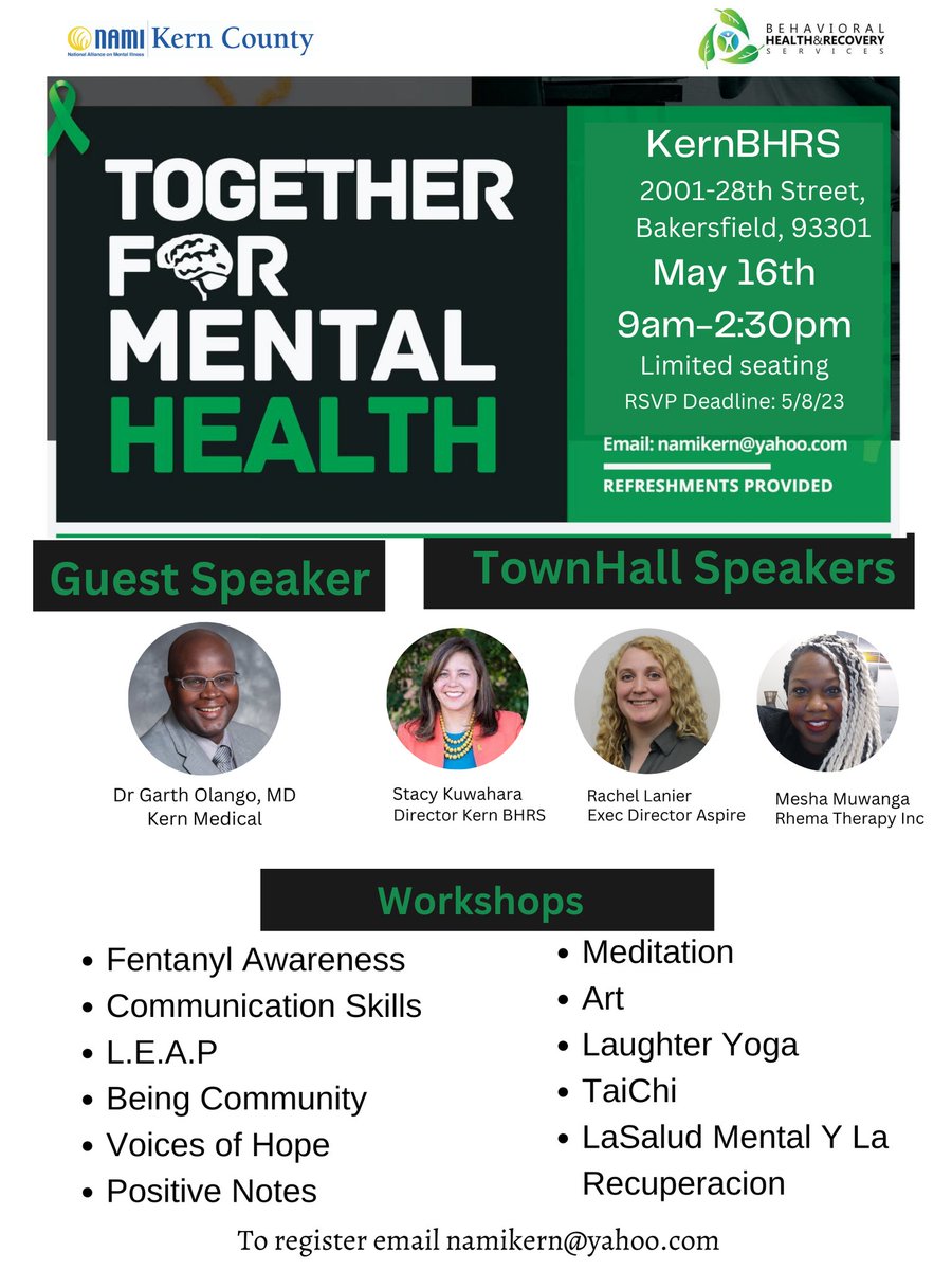 KernNami's tweet photo. FREE Mental Health Workshops! Limited seating! Last day to register 5/8/2023. https://t.co/dDZR85dRJu
