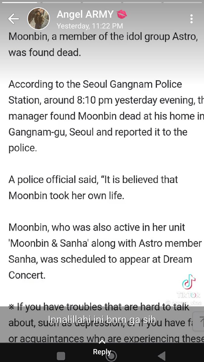 I'm still in Shock right now woke up to lead this cheerful soul is dead How is that even possible like God Whyyyyyyy 😪😪😪💔💔💔😫😭😭😭
I pay he rest's in Perfect peace  
MY Condolences to all the moonbins,moomsua and family members may you find the comfort needed <a href="/offclASTRO/">ASTRO 아스트로</a>