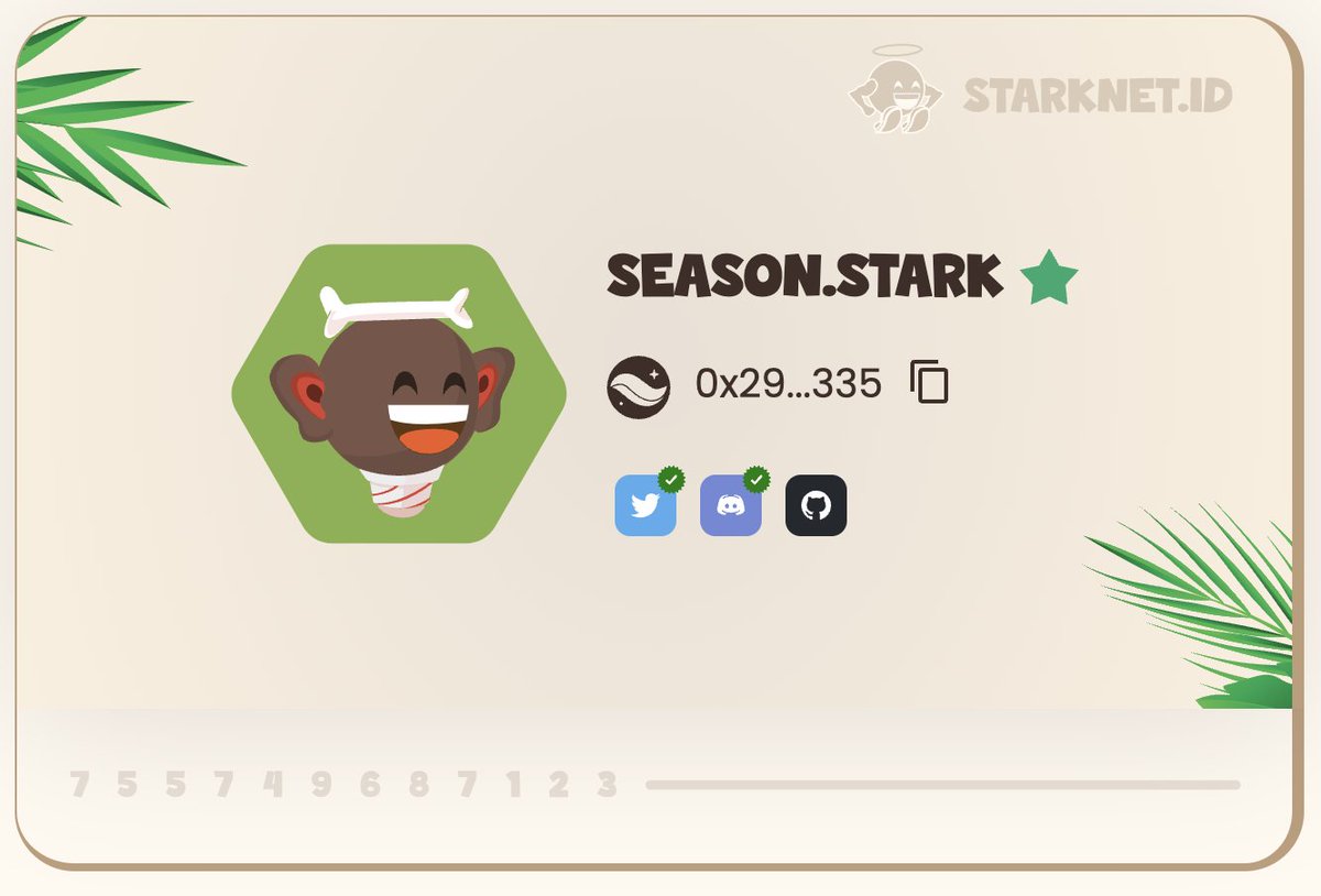 0xWard's tweet photo. I claimed my ".stark" domain name on @Starknet_id

Claim yours before it's too late for a big surprise 👀 ... 

#StarkNet #StarknetIdOdyssey https://t.co/0PZCWORdp2