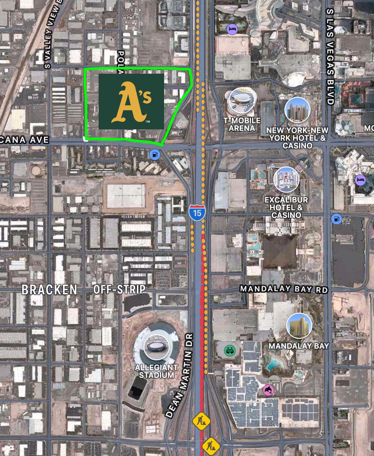 Mick Akers on X: Here's the Vegas site the A's entered into a