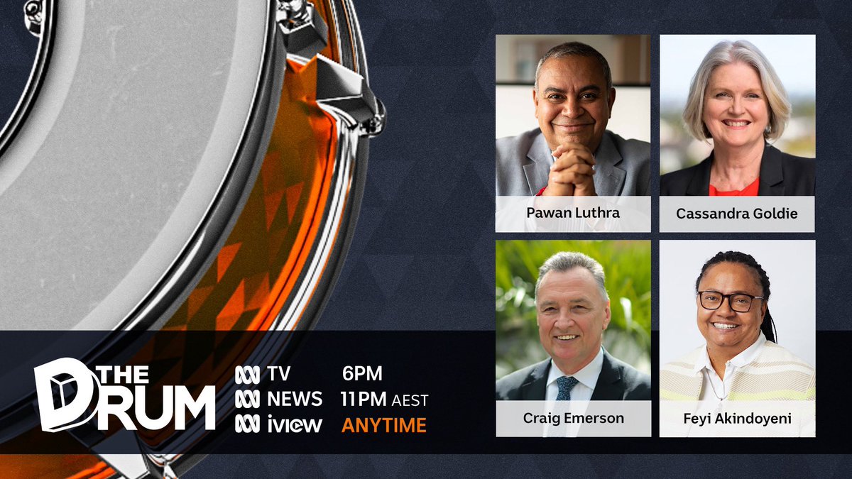 ABCthedrum's tweet photo. TONIGHT: A review of the Reserve Bank calls for a major overhaul to ensure it’s “fit for the future”. Recommendations include putting more external advisors on the monetary board, which determines interest rates.

#TheDrum https://t.co/IsUNbUWKb0