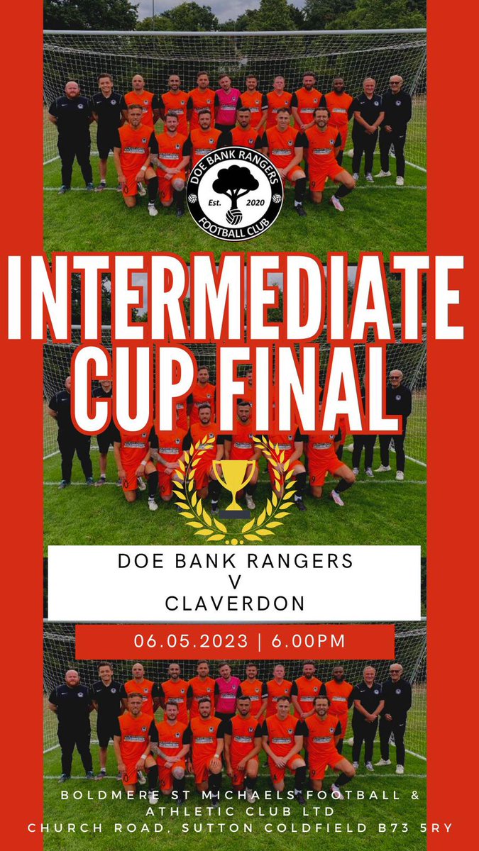 We meet a familiar face in the final again!! Make sure to come its gonna be a gooden #comeonyougerrrrrs #final #doebank #doebankvclaverdon 🧡🖤🧡🖤