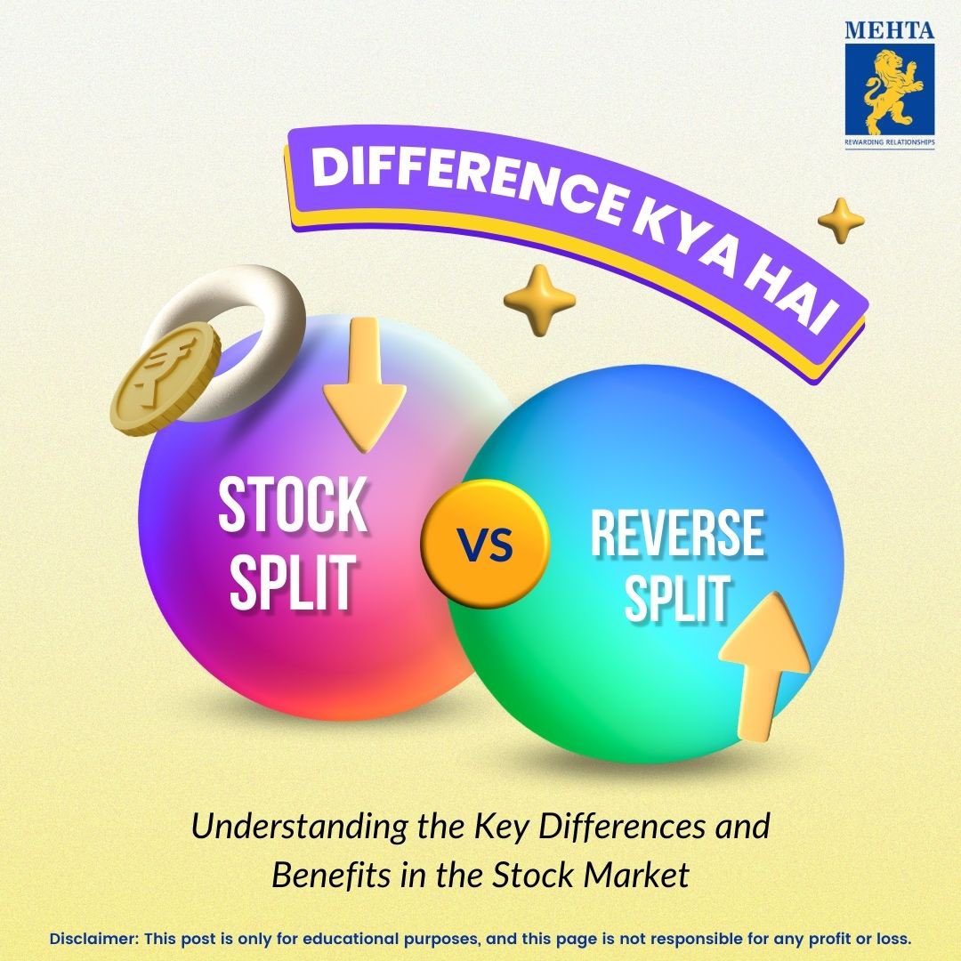 MehtaEquities's tweet photo. Deciphering the disparity between Stock Split and Reverse Split to unlock the potential advantages in the stock market.
Get in touch with us today to get consistent returns on your investments.
Call:+91-22-61507101/+91-22-61507100
.
.
.
#mehtaequities https://t.co/GQ8toTMyyr