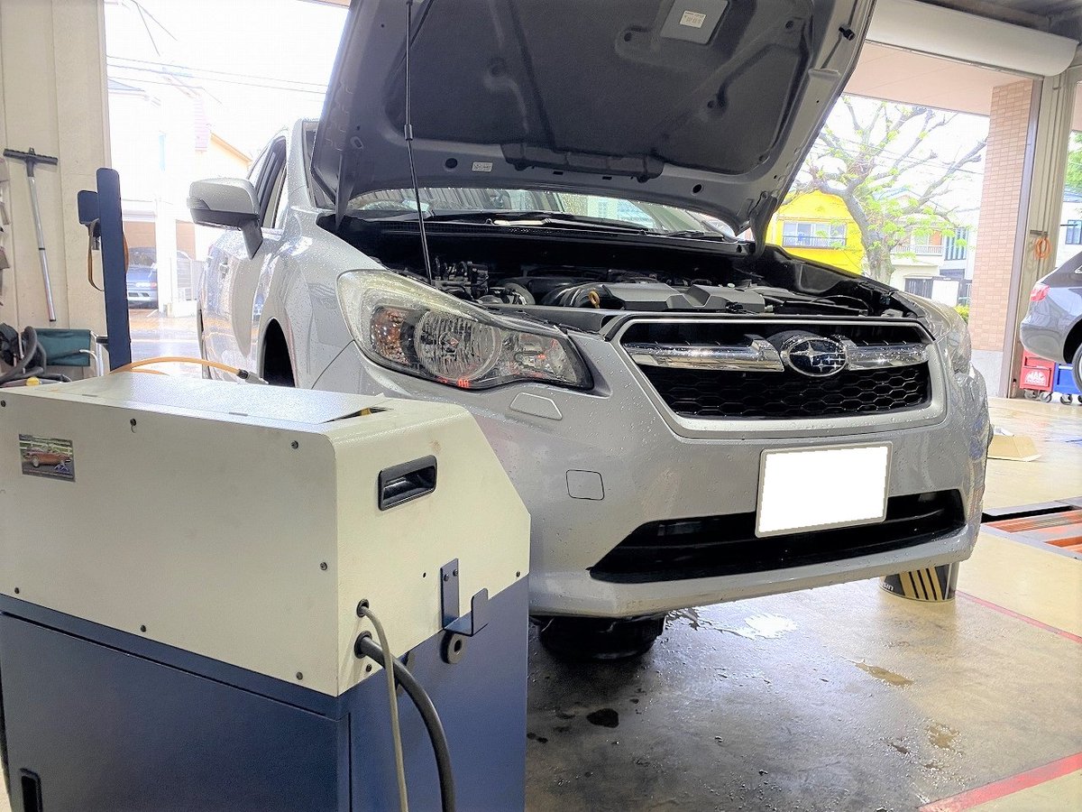 ysgarage's tweet photo. トルコン太郎でCVTフルード圧送交換施工
スバル インプレッサスポーツ
平成25年式
23,000km
DBA-GP7
リニアトロニックCVTF

#断られた案件でも交換可能

GWのお出かけ前に圧送交換でリフレッシュ！

#スバル
#インプレッサスポーツ
#GP7
#CVTフルード圧送交換
#トルコン太郎
#ワイズガレージ三鷹 https://t.co/pfAiqiLxAR