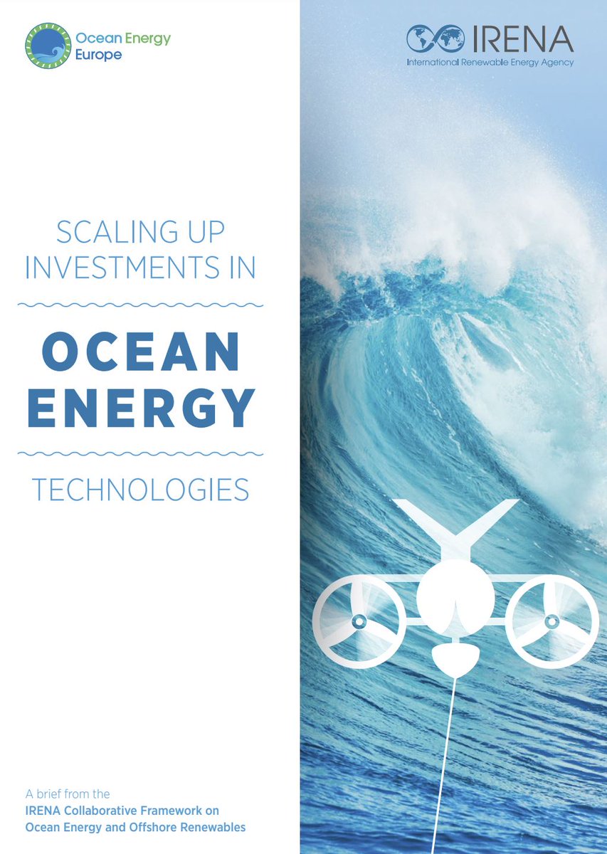 🌊#TidalStream and #WaveEnergy project? 

Free guide with recommendations to 📈scale up and attract investments in your #OceanEnergy Tech by @IRENA and @OceanEnergyEU 
 
Download 👉shorturl.at/zFHN0

@EU_MARE @cinea_eu