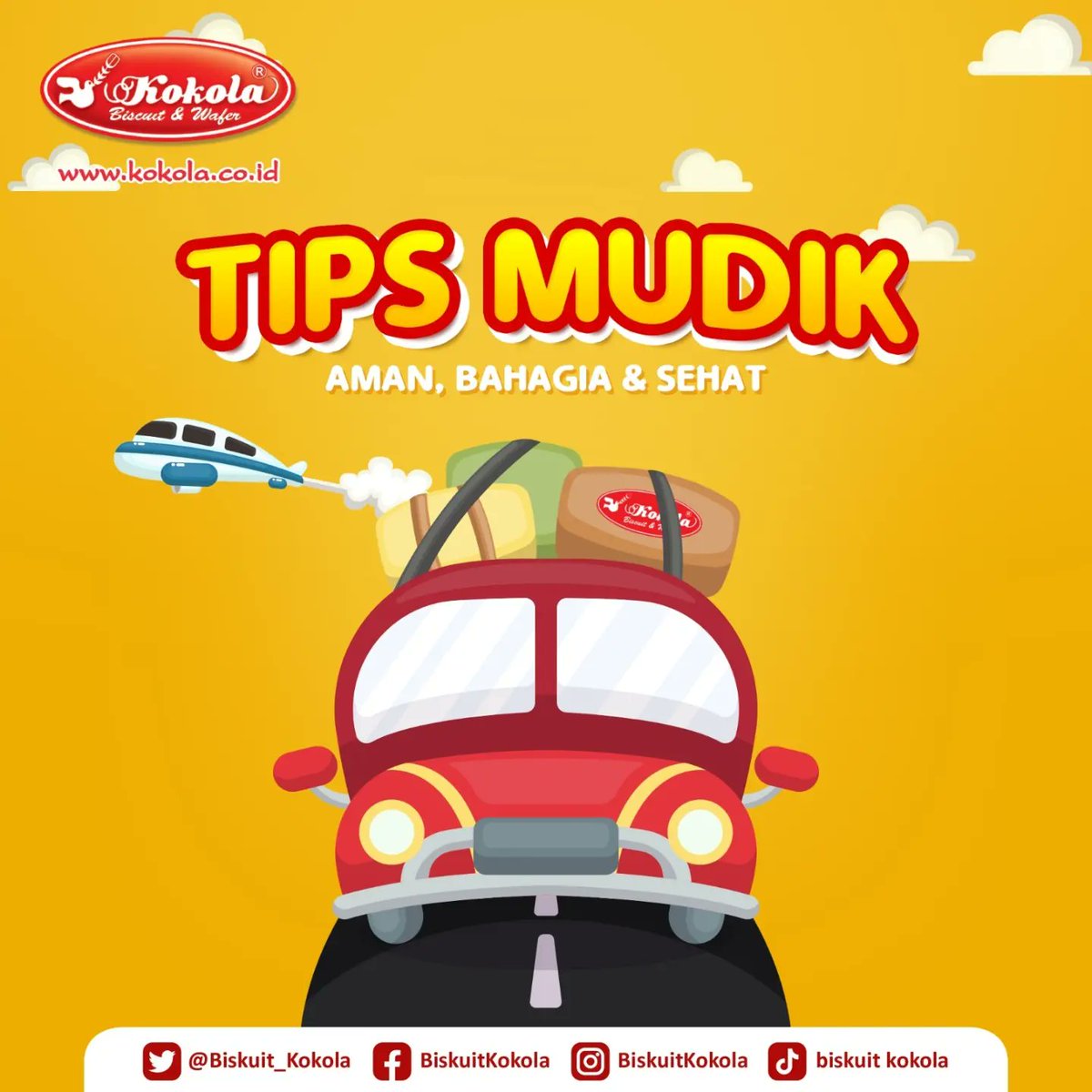 biskuit_kokola's tweet image. Ada yang sedang bersiap berangkat mudik gak nih Sobat Kokolaverz ? 

Mimin bagi-bagi tips mudik aman, bahagia &amp;amp; sehat nih buat sobat kokolaverz yang mau mudik ke kampung halaman 🥰

Eitsss.. dan pastikan kamu bawa kukis hygienic pack yaa untuk oleh-oleh keluarga tercinta di -