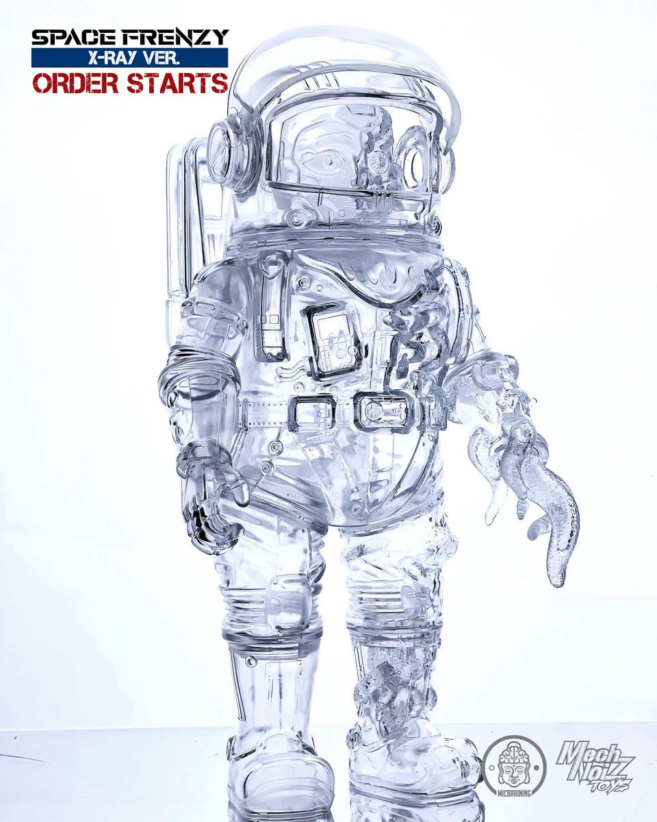 toysrevil's tweet photo. #TOYSREVILTOYTWEETS: X-Ray version SPACE FRENZY from #micbraining x #mechnoiztoys @AaronKaos216 has opened for preorders.

- Stands 28cm tall
- 10 points articulation
- US$168 each + Shipping
- Limited to only 28 sets
(+) https://t.co/UZxqDxz2Cq