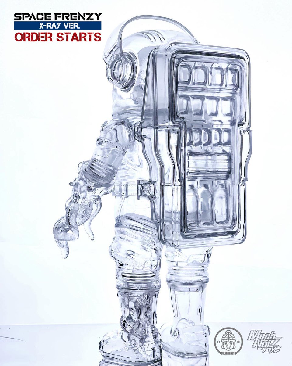 toysrevil's tweet photo. #TOYSREVILTOYTWEETS: X-Ray version SPACE FRENZY from #micbraining x #mechnoiztoys @AaronKaos216 has opened for preorders.

- Stands 28cm tall
- 10 points articulation
- US$168 each + Shipping
- Limited to only 28 sets
(+) https://t.co/UZxqDxz2Cq