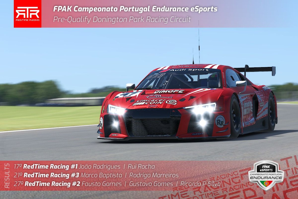 2 TEAMS IN THE 1st DIVISION
Based in the PreQualify TimeAttack results we enter with two cars for the 1st Division of the Portugal Endurance eSports Championship. And it starts this Saturday.
#iracing #simracing #esports #simracercoin #fpak #fpakportugal #esportsportugal