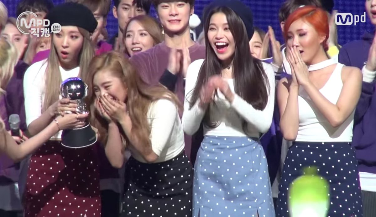 rottenmoo's tweet photo. Moonbin (&amp; astro members on that) has a special part in my heart because back then we believed that whenever they're behind the girls during winning announcement they got their win, and whenever I saw him smile I can't help smiling along w/him too. Rest in peace, beautiful soul🥀 https://t.co/1GOESk1hGI