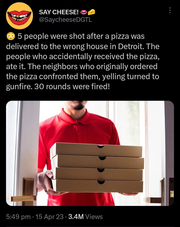 mutogram's tweet photo. @DailyLoud Peak U.S. paranoia. Wrong address, gunfire. A week so far 👇🏾 https://t.co/bwoerqCArR