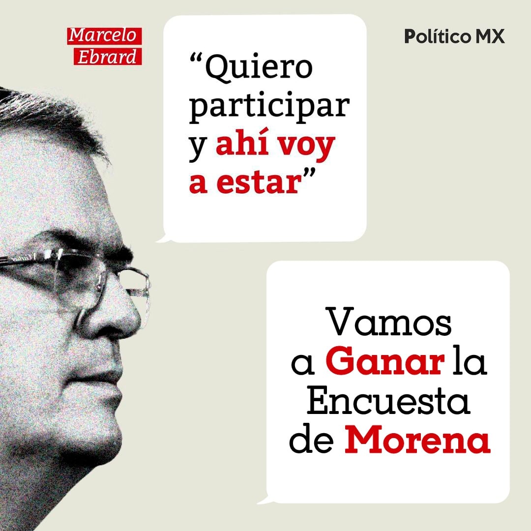 Marcelo Ebrard asegura que ganará la encuesta del partido MORENA para obtener la candidatura y ser el próximo Presidente de México.

#MARCELO #LoQueNosUne <a href="/m_ebrard/">Marcelo Ebrard C.</a>