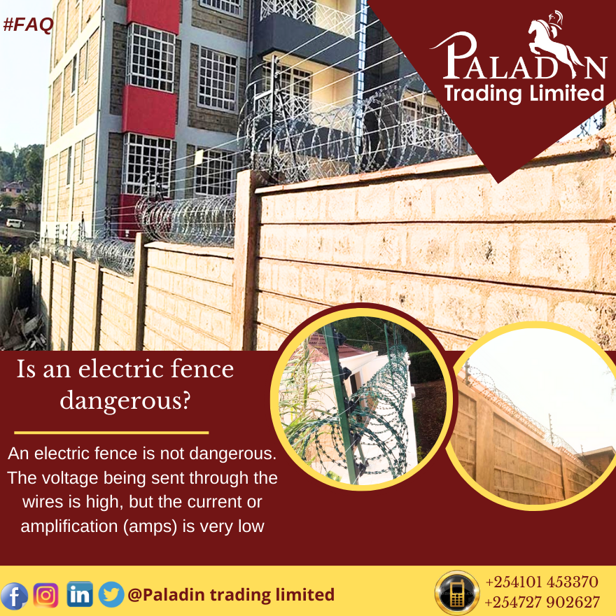 paladin_trading's tweet photo. Electric fences are not dangerous if they are used properly, but they can be deadly if used incorrectly. Stay connected with us and learn more. #paladintrading #securitysystems #securitysolutions #secureyourpremises #homesecurity #security #electricfence https://t.co/ZMVxwiBdsM