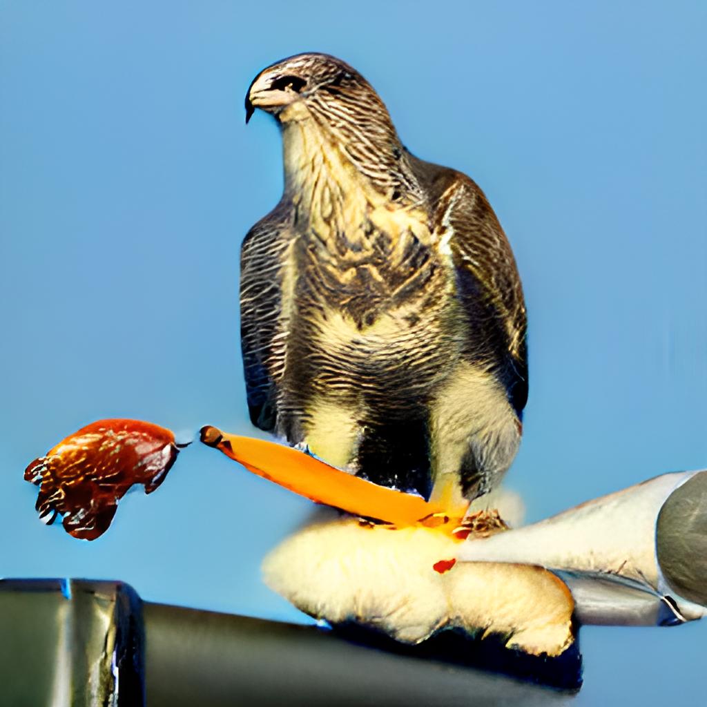 Der Mäusebussard (Buteo buteo) ist ein Greifvogel. Die meisten Arten können bis zu einer halben Stunde auf einem Stück Fleisch ruhen, ohne es aufzubeissen.

de.m.wikipedia.org/wiki/Mäusebuss…