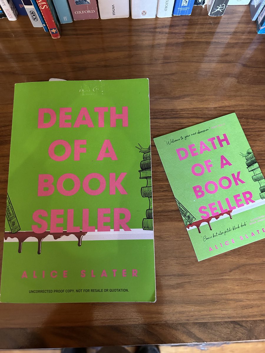 Fresh,funny,frightening and dark as hell.Congratulations ⁦@alicemjslater⁩ #DeathofaBookseller is a stunning debut ⁦@Phoebe_A_Morgan⁩ ⁦@HodderBooks⁩