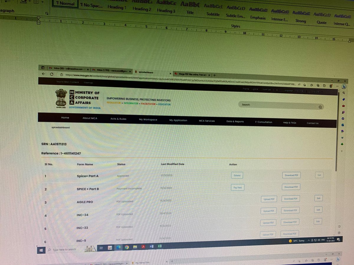 csavadhi's tweet image. Paid stamp duty deducted from
Bank and then the MCA instead of clearing payment of stamp duty cancelled the form. Complaint no. Fo_20230420756548 @MCA21India @HelpdeskMCA21V3