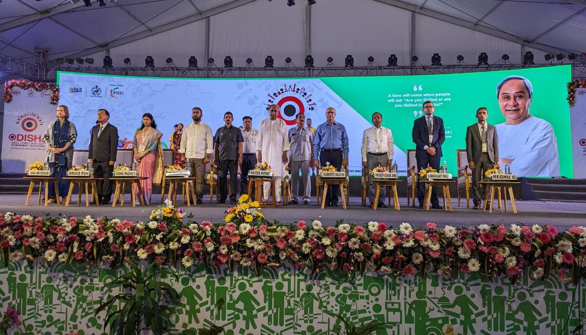 XpressOdisha's tweet photo. #OdishaSkillConclave2023 kicks off at Kalinga stadium in #Bhubaneswar. The 3-day conclave seeks to establish #Odisha as a global skill hub.
@NewIndianXpress @santwana99 @Siba_TNIE https://t.co/1WAbeWlKr8