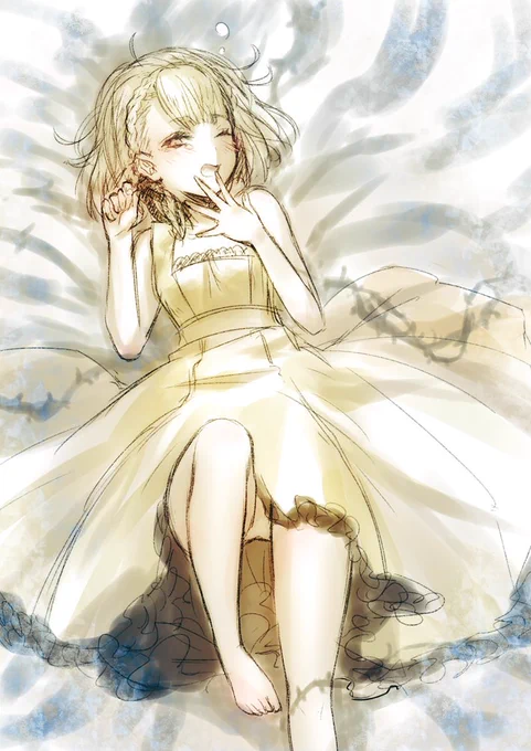 パンツあんま描いてない…こともないな!#これを見た人はぱんつを見せているキャラクターのイラストを貼れ 