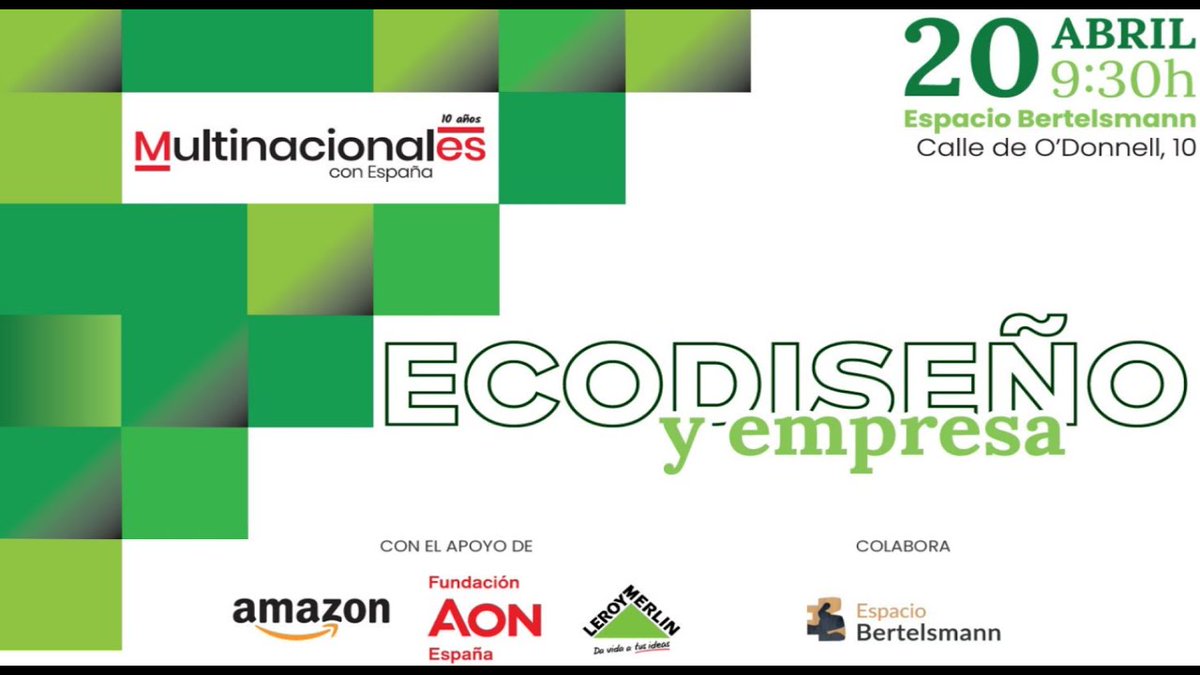 Multi_con_ES's tweet photo. Todo preparado para que comience la jornada "Ecodiseño y empresa", a las 9:30h, en @e_bertelsmann Puedes seguir el acto a través de nuestro canal de Youtube https://t.co/CTpyWG76kb y el hashtag #MultinacionalesconEcodiseño https://t.co/s1Va1AvQX3