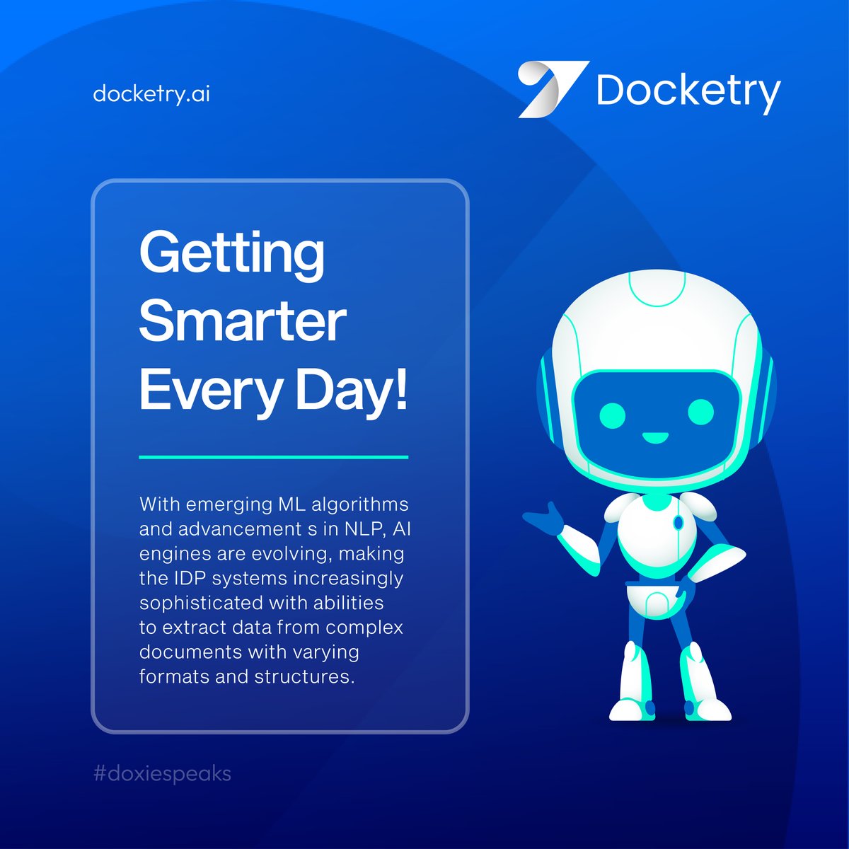 DocketryAi's tweet photo. #Doxiespeaks- latest trends in AI and IDP Market.
The complexities of businesses are growing and the markets are now looking for state-of-the-art algorithms that combine ML, natural language processing, and computer vision to reduce costs.
https://t.co/AZG3jqpCeE
#IDP #docketry https://t.co/wvYTbuJgmU