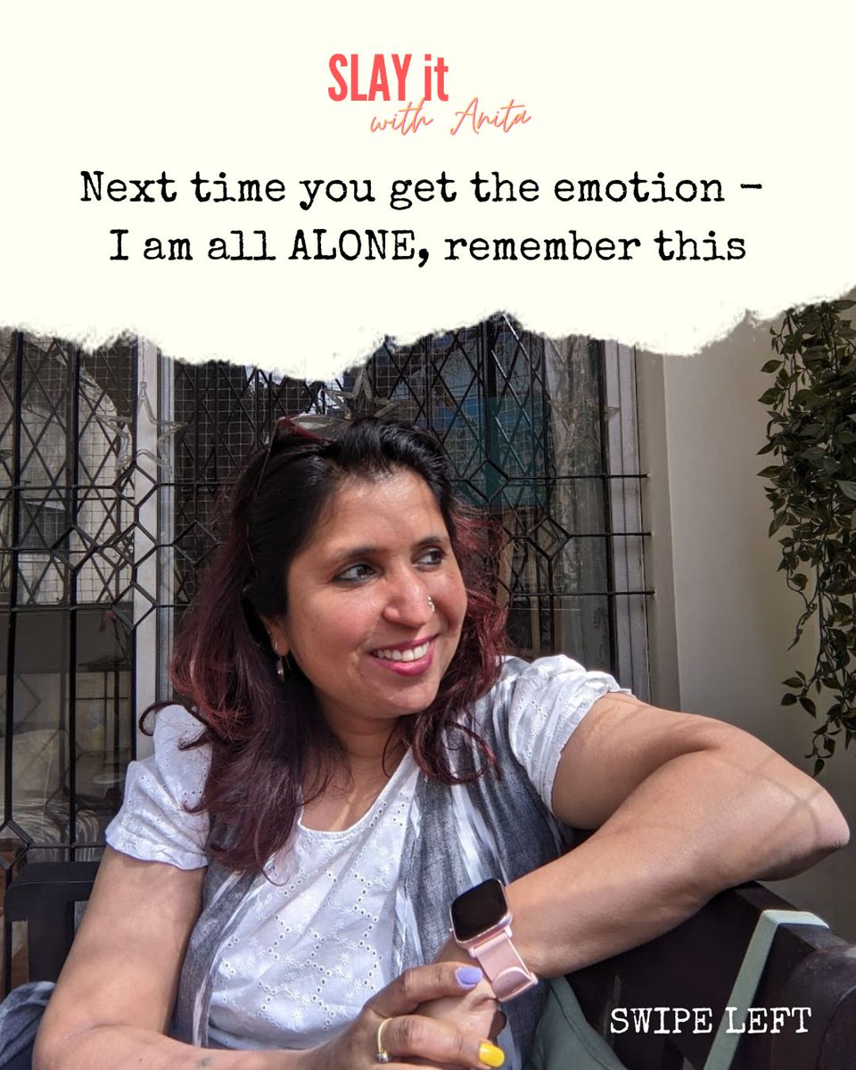 usernameanitaa's tweet image. Many times, we find ourselves feeling alone, battling our emotions and thoughts in the hopes of finding solutions to our problems.  DM if it helped ease your thoughts in any way!
#MindStream #SlayItWithAnita #Emotion #Solutions #Friend #Mentor #RightDirection #Trust #Guidance