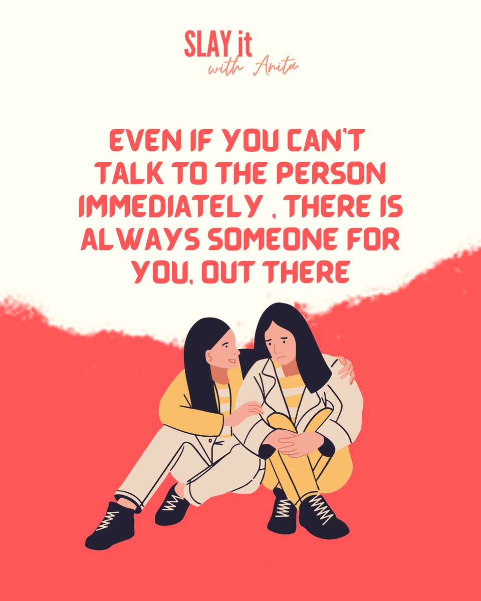 usernameanitaa's tweet image. Many times, we find ourselves feeling alone, battling our emotions and thoughts in the hopes of finding solutions to our problems.  DM if it helped ease your thoughts in any way!
#MindStream #SlayItWithAnita #Emotion #Solutions #Friend #Mentor #RightDirection #Trust #Guidance