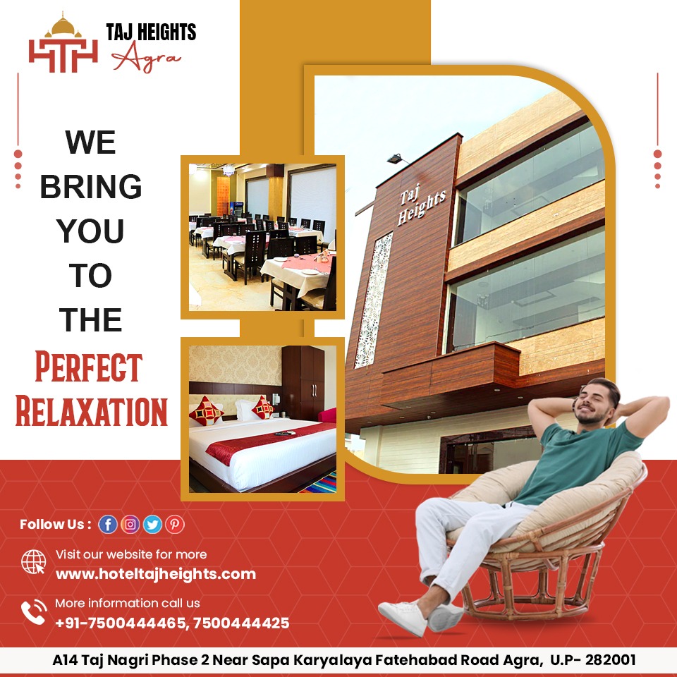 hoteltajheights's tweet photo. Hotel Taj Heights is a serene oasis that promises to take you on a journey of absolute relaxation.
☎️+91-7500444465
#TajHeightsAgra #PerfectRelaxation #Agra #Hotel #LuxuryGetaway #SereneOasis #UnwindAndRejuvenate #WellnessRetreat #CityOfLove #TravelGoals #TravelIndia https://t.co/yxxOkFFWXL