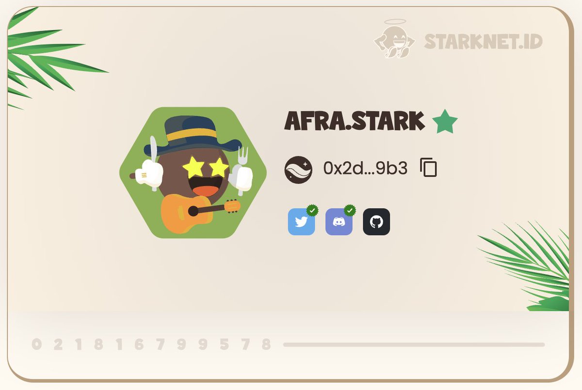 0xNansen's tweet photo. I claimed my ".stark" domain name on @Starknet_id

Claim yours before it's too late for a big surprise 👀 ... 

#StarkNet #StarknetIdOdyssey https://t.co/m9xFfoDK69